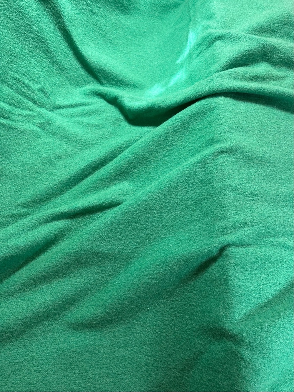 Vintage Kenwood Ramcrest Emerald Green Wool Blanket 72" x 87" Canada - Picture 8 of 11